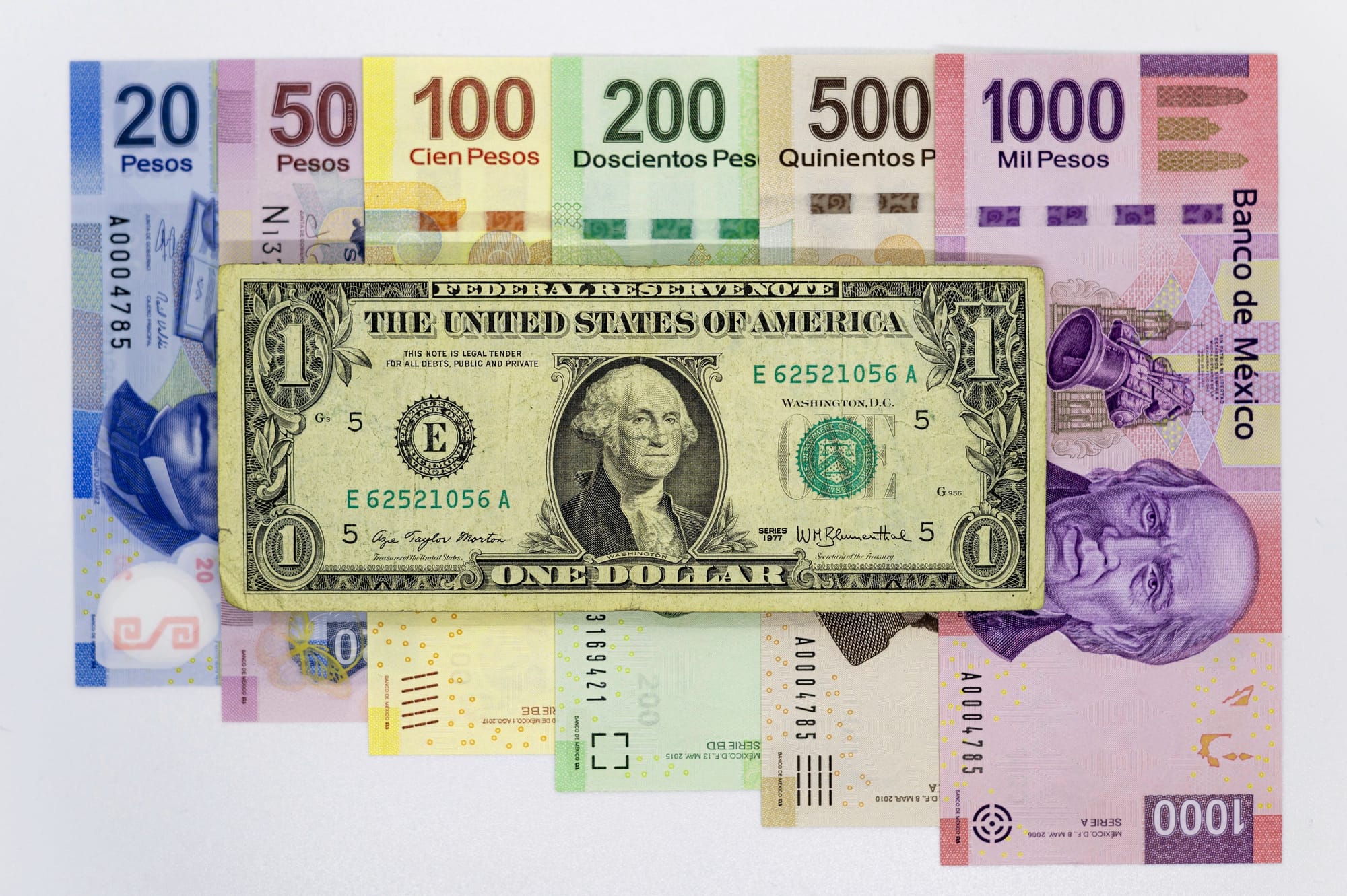 Caída de precios: el peso mexicano se fortalece ante el dólar