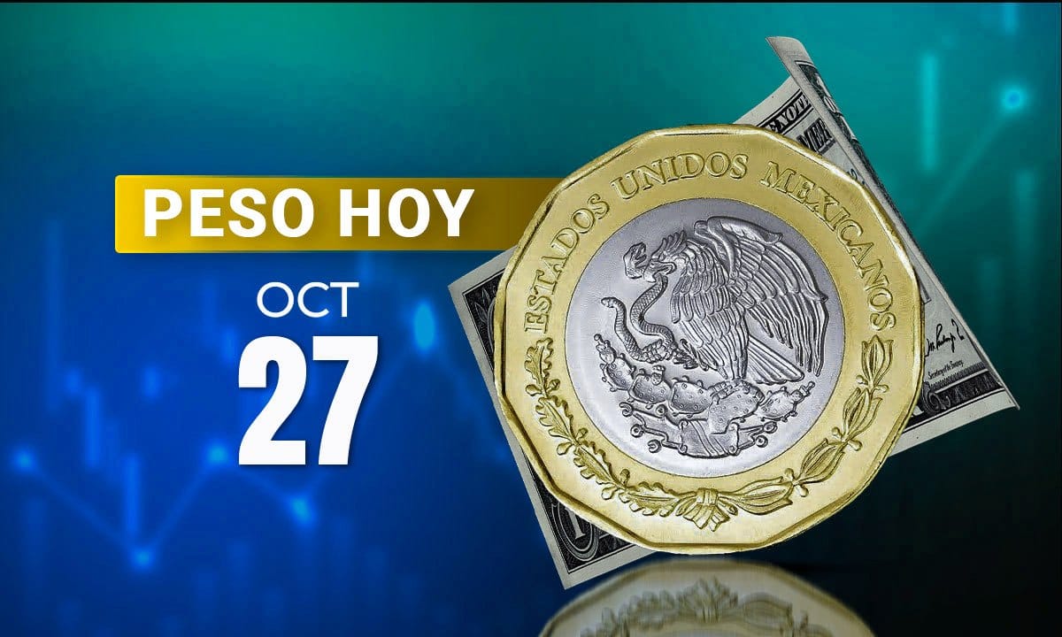 Cotización del peso mexicano en octubre de 2026