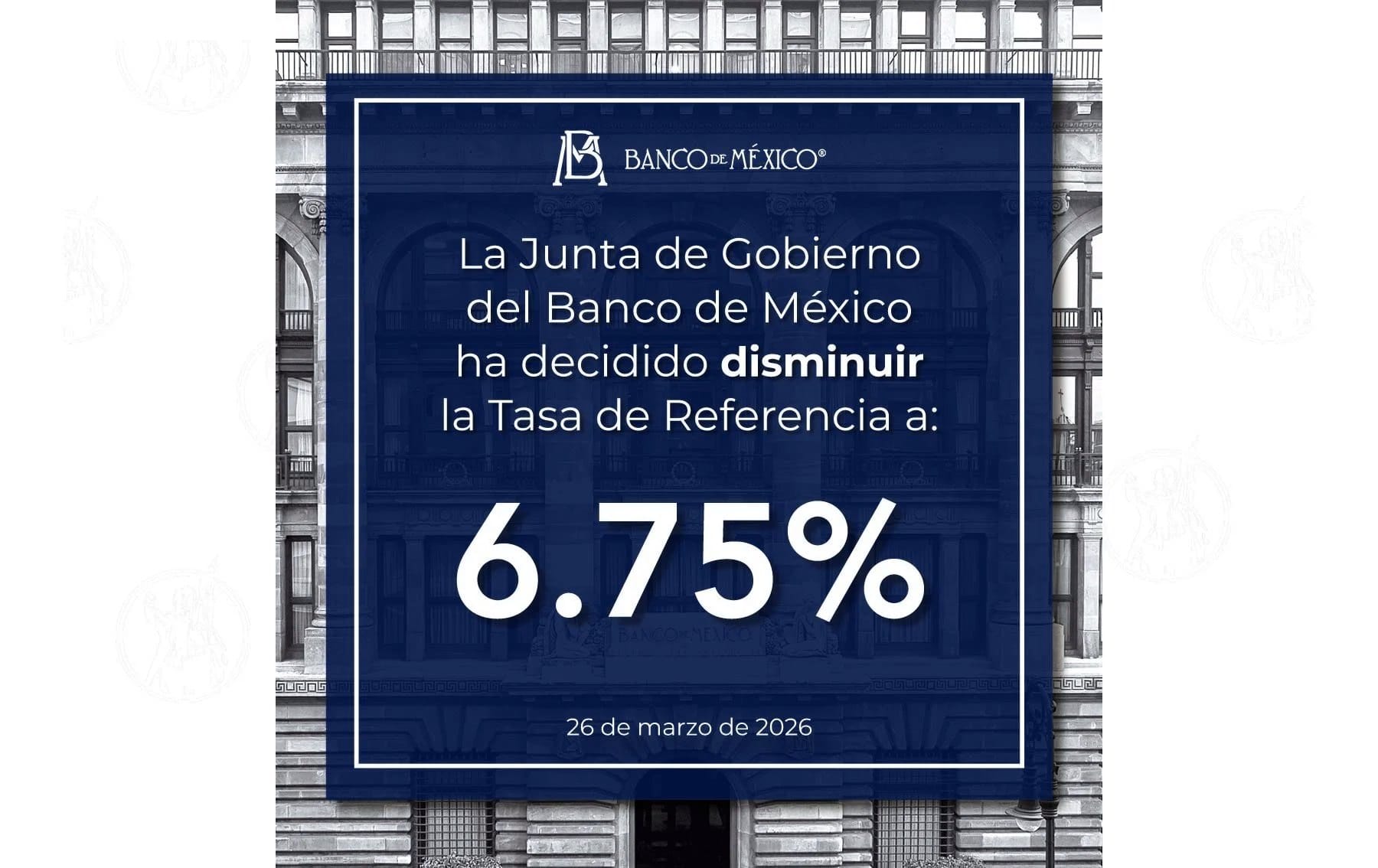 Perspectivas de la tasa de interés de Banxico para 2026